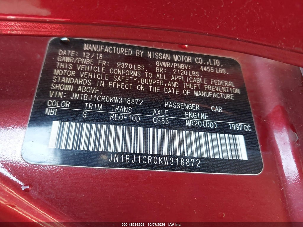 2019 Nissan Rogue Sport SL photo 9
