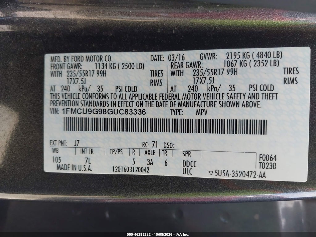 2016 Ford Escape SE photo 9