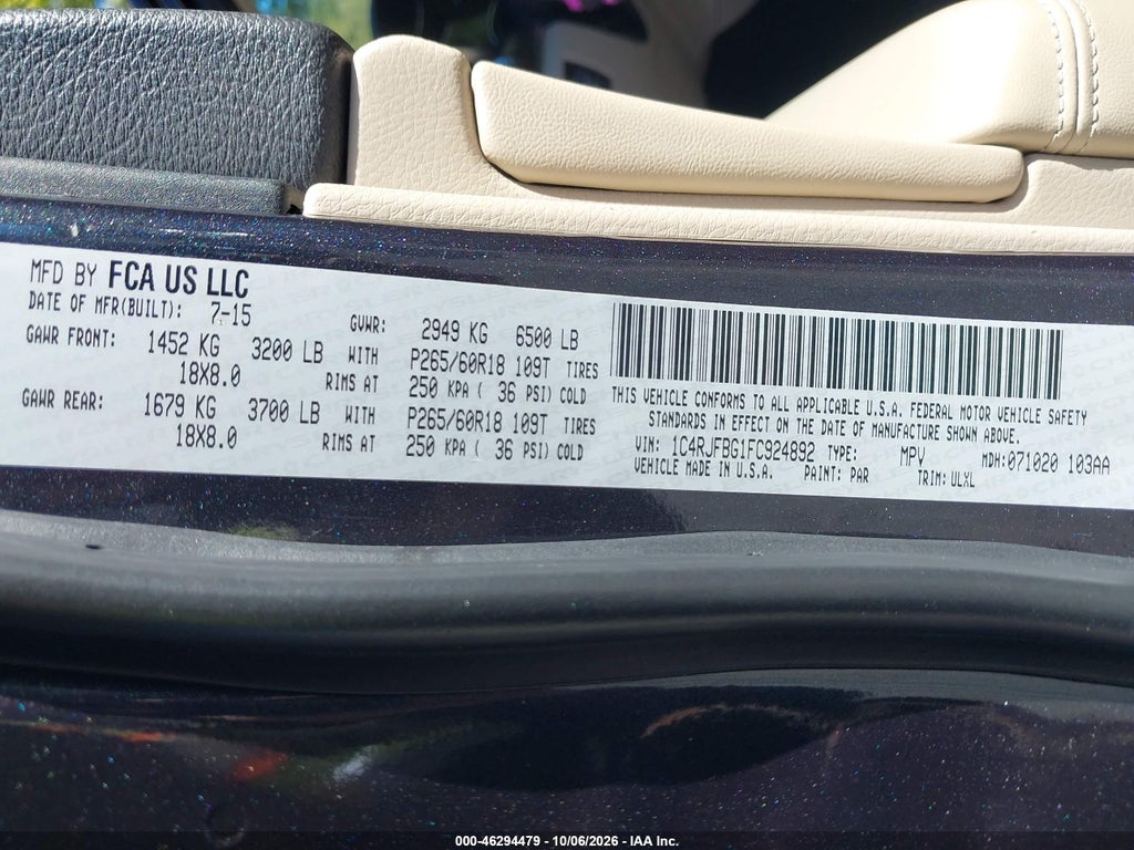 2015 Jeep Grand Cherokee Limited photo 9