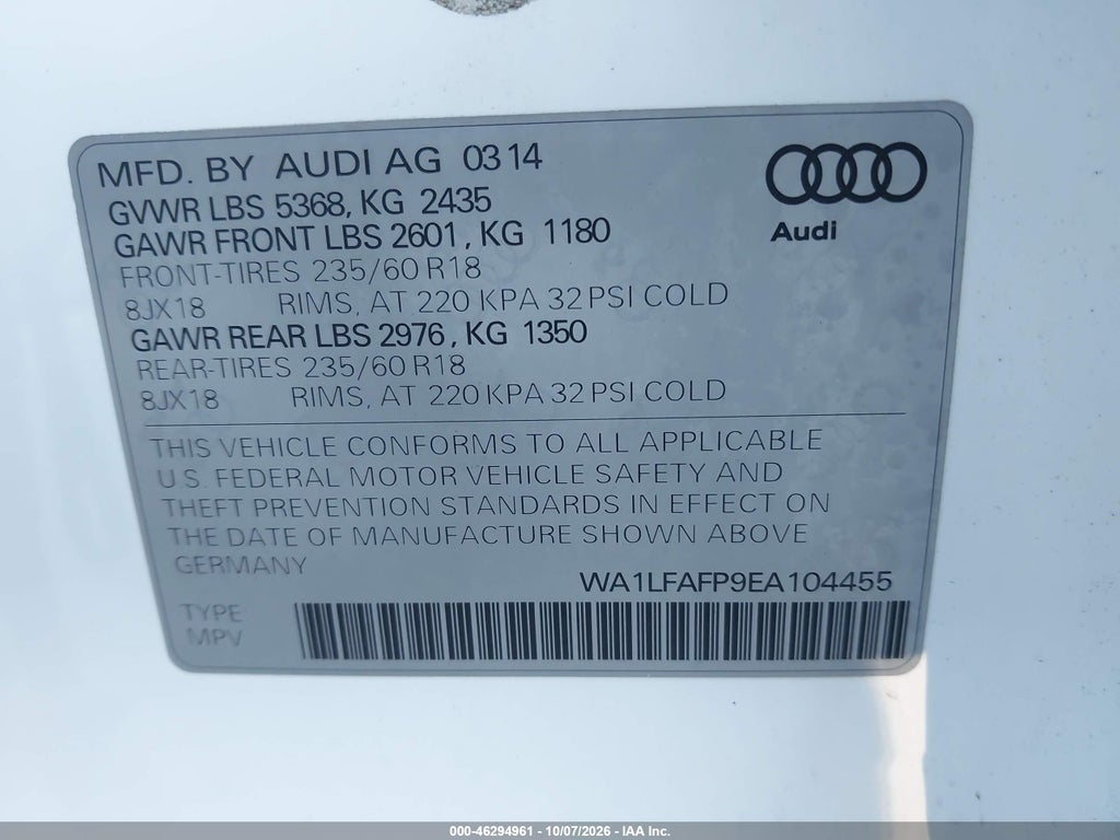 2014 Audi Q5 2.0T Premium photo 9