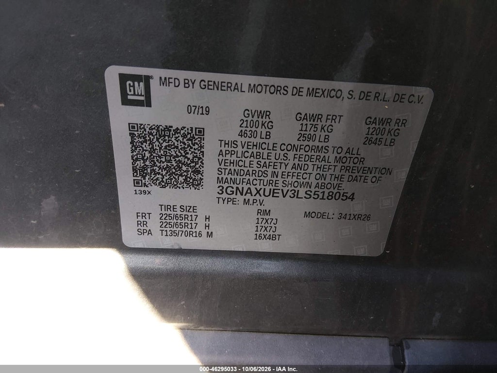 2020 Chevrolet Equinox AWD LT 1.5L Turbo photo 9