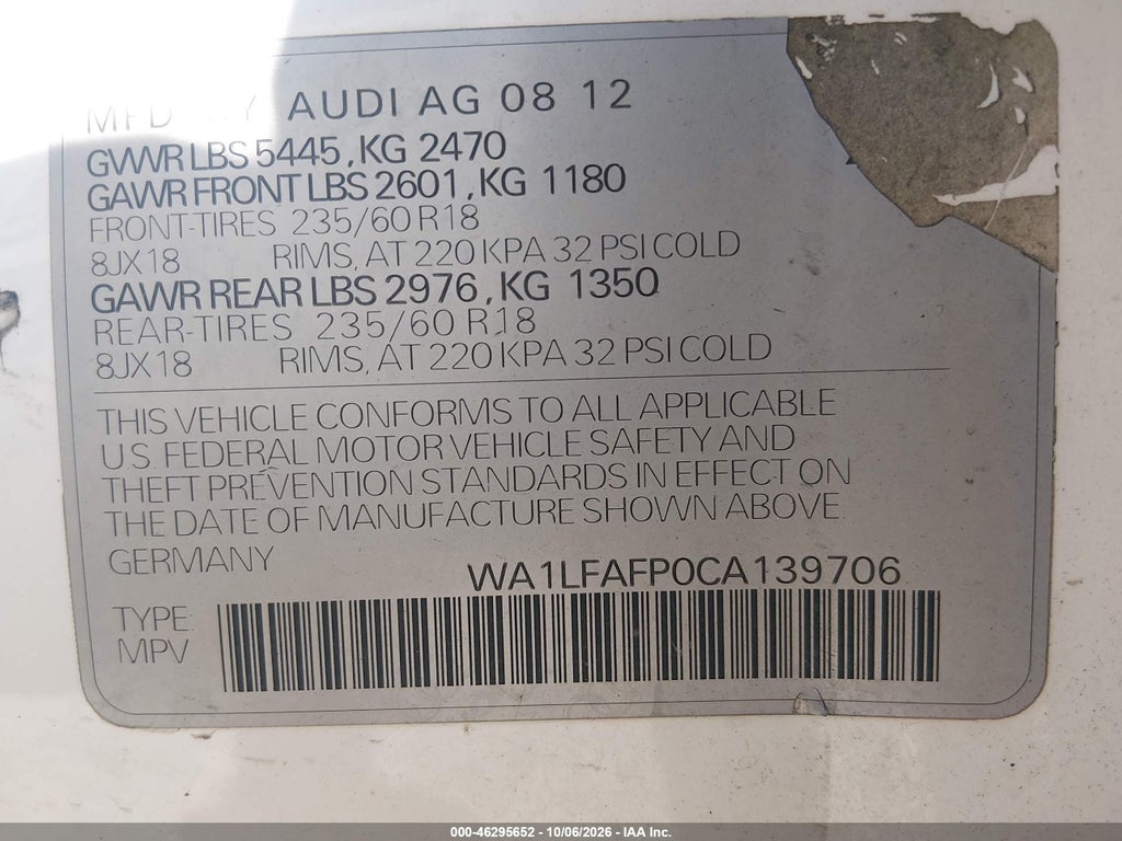 2012 Audi Q5 2.0T Premium photo 9