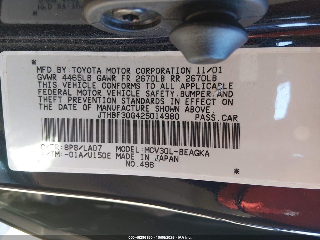 2002 Lexus ES 300 photo 9
