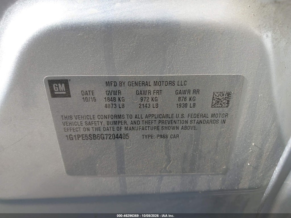 2016 Chevrolet Cruze Limited 1LT Auto photo 9