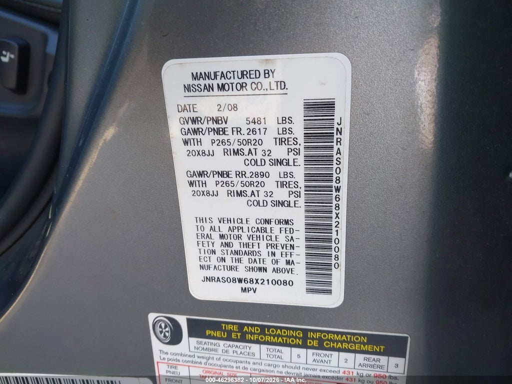 2008 Infiniti FX35 photo 9