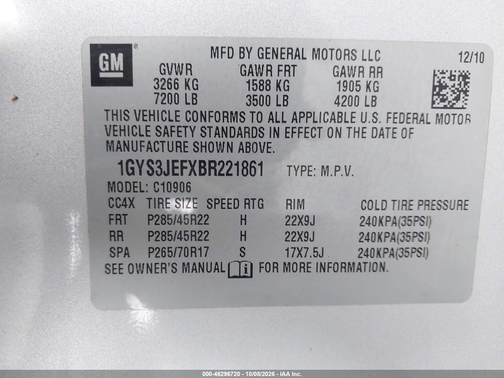 2011 Cadillac Escalade ESV Premium photo 9