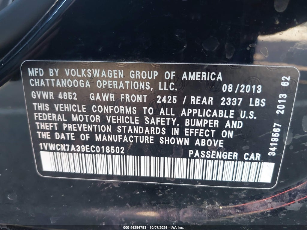 2014 Volkswagen Passat 2.0L TDI SEL Premium photo 9