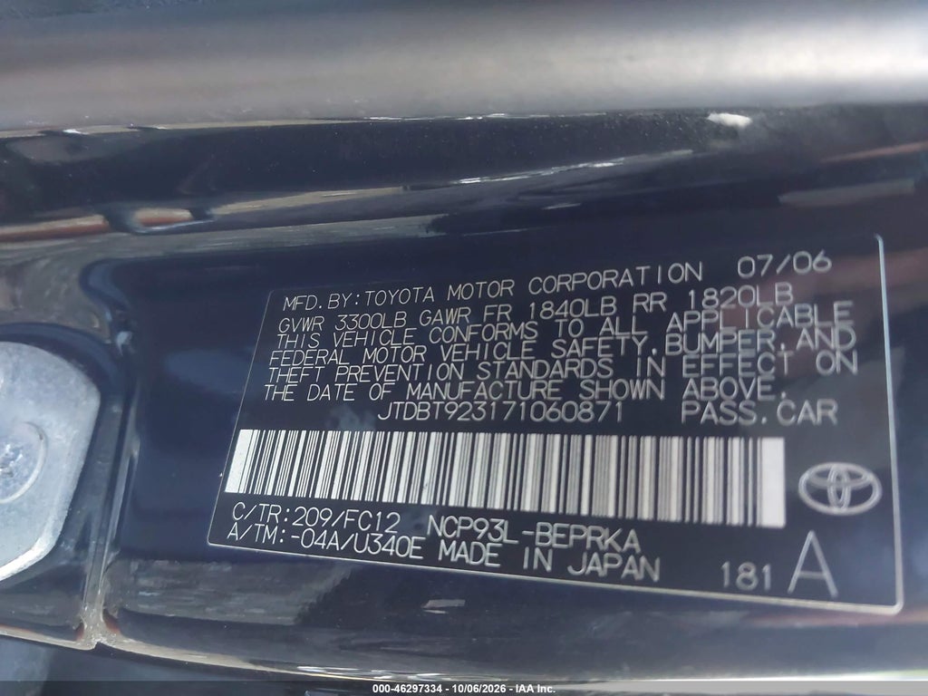 2007 Toyota Yaris photo 9