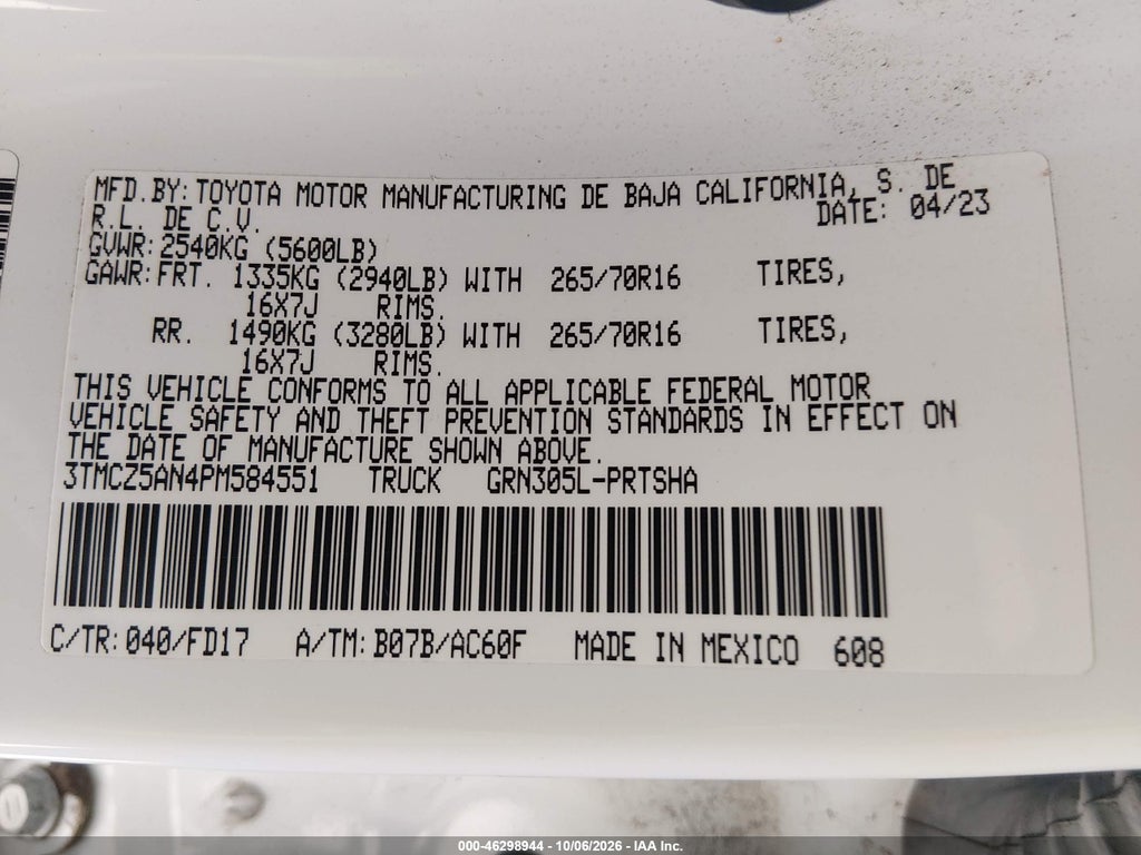 2023 Toyota Tacoma TRD OFF Road photo 9