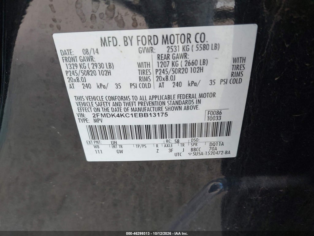 2014 Ford Edge Limited photo 9