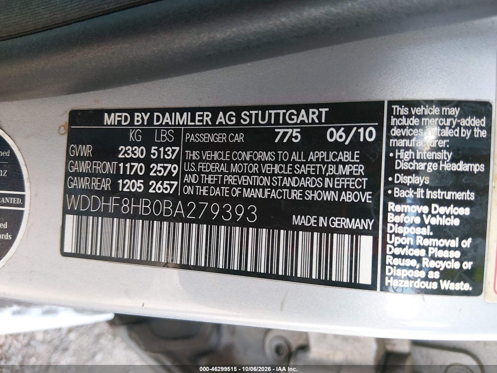 2011 Mercedes-Benz E 350 4MATIC photo 9