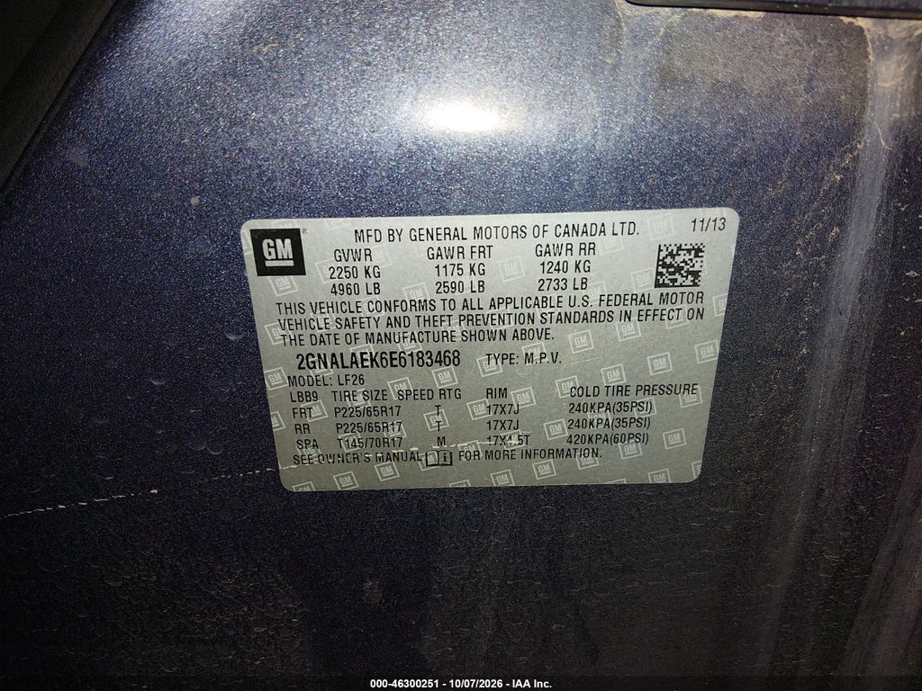 2014 Chevrolet Equinox LS photo 9
