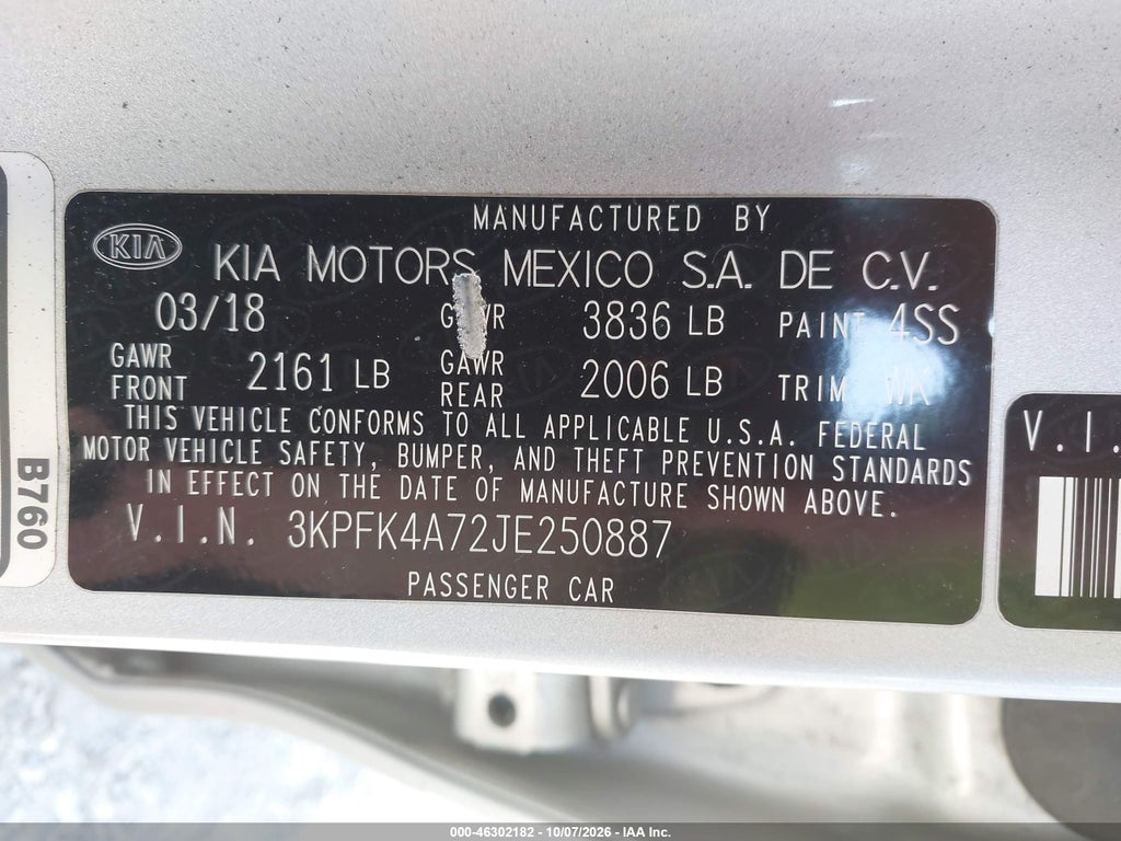2018 Kia Forte LX photo 9