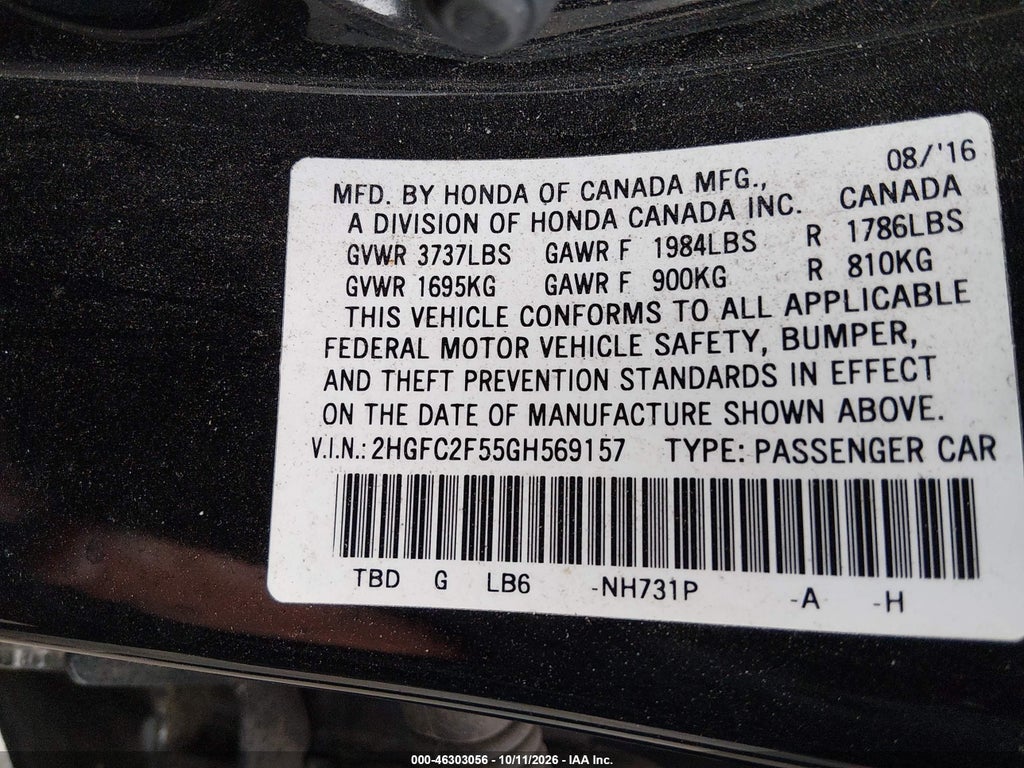 2016 Honda Civic LX photo 9