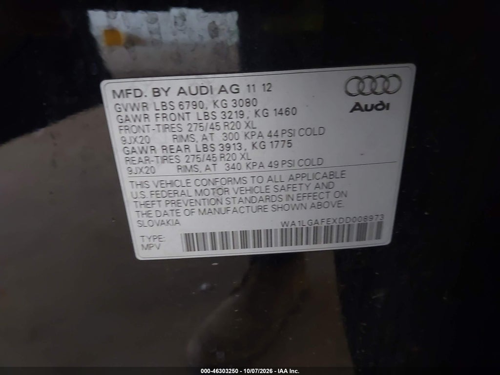 2013 Audi Q7 3.0T Premium photo 9