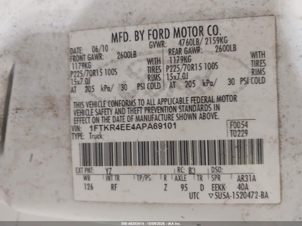 2010 Ford Ranger Sport/XLT photo 9