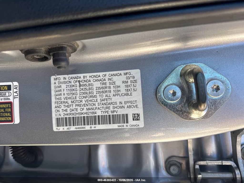 2019 Honda CR-V EX photo 9