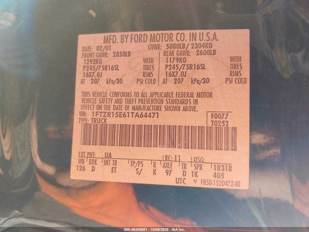 2001 Ford Ranger Edge/XLT photo 9