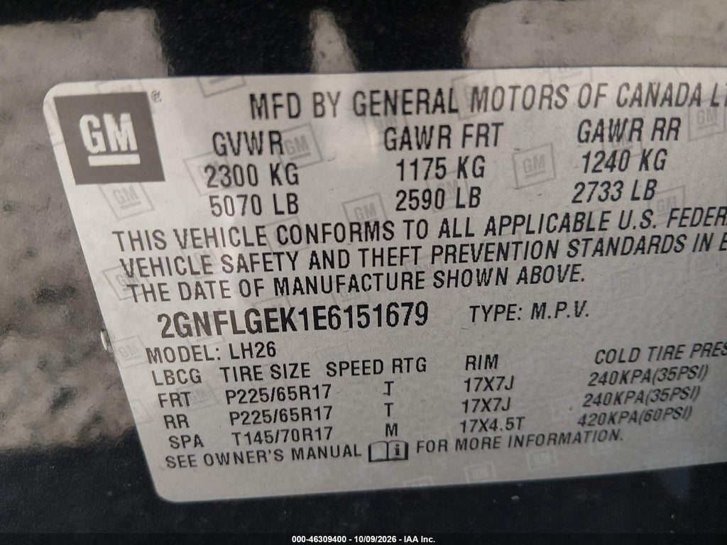 2014 Chevrolet Equinox 2LT photo 9