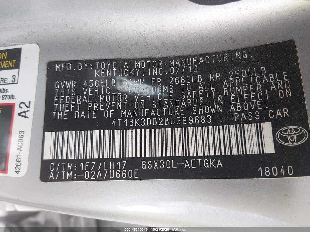 2011 Toyota Avalon photo 9