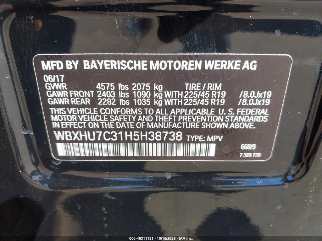 2017 BMW X1 SDRIVE28I photo 9