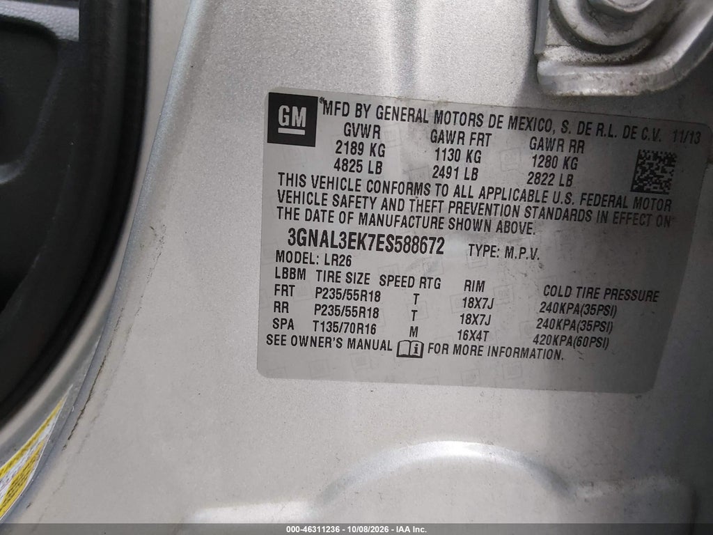 2014 Chevrolet Captiva Sport LT photo 9