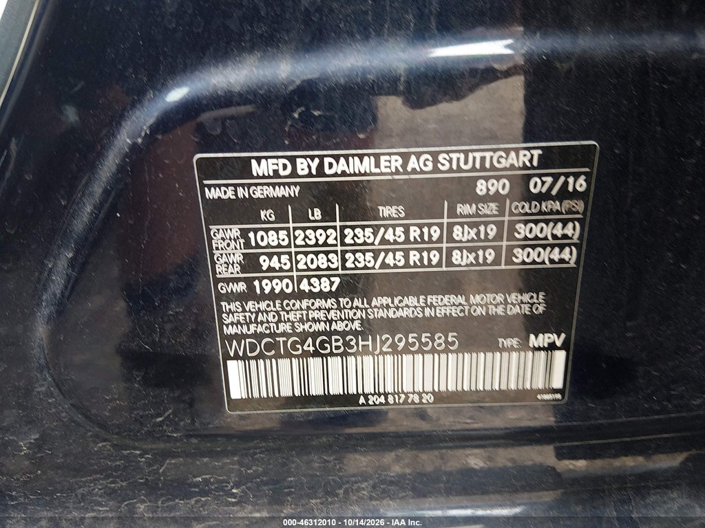 2017 Mercedes-Benz GLA 250 4MATIC photo 9