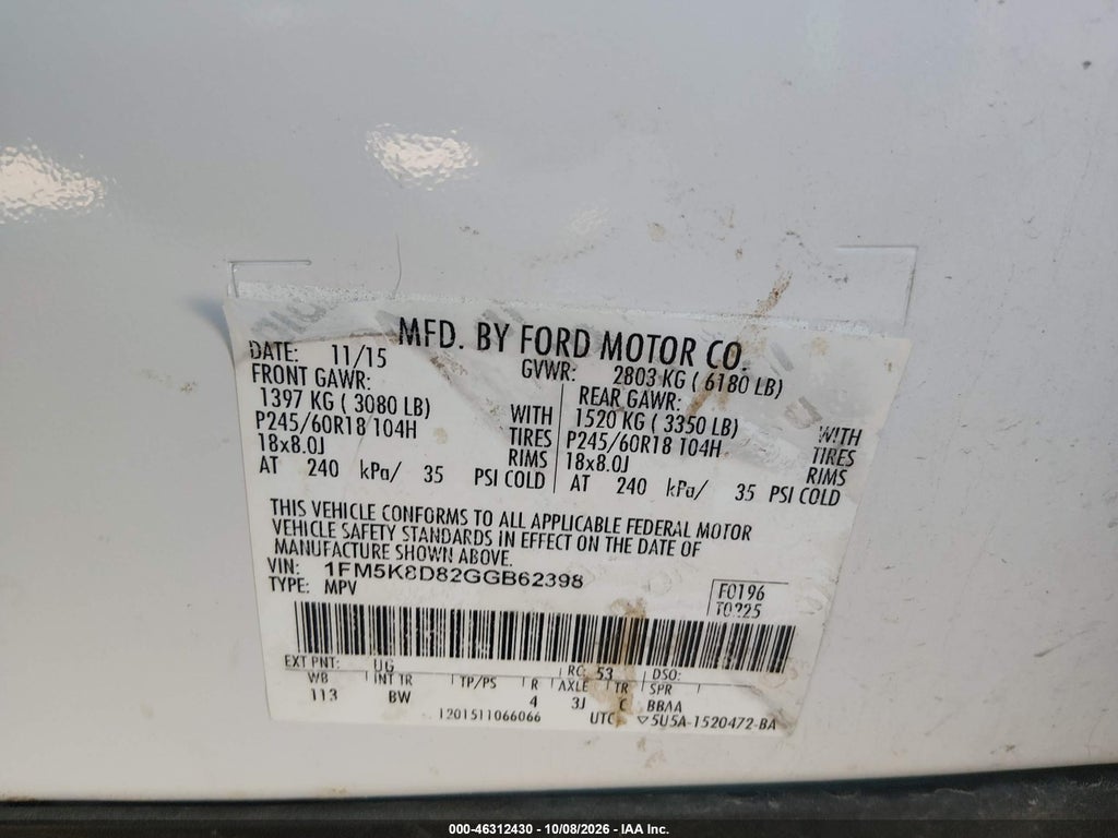 2016 Ford Explorer XLT photo 9