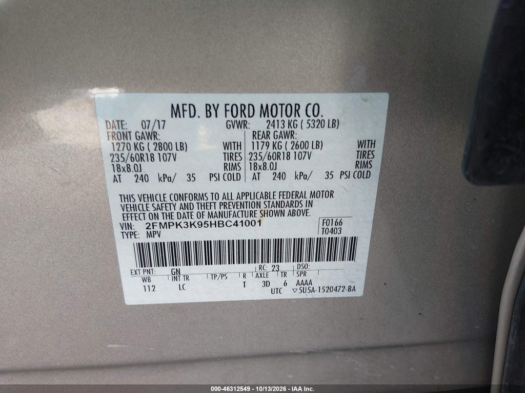 2017 Ford Edge Titanium photo 9