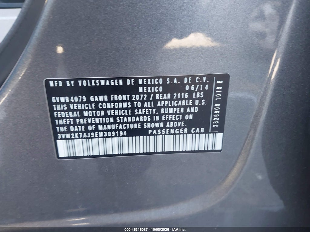 2014 Volkswagen Jetta 2.0L S photo 9