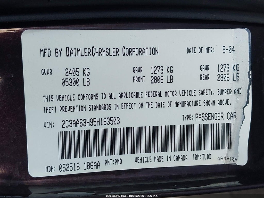2005 Chrysler 300C photo 9