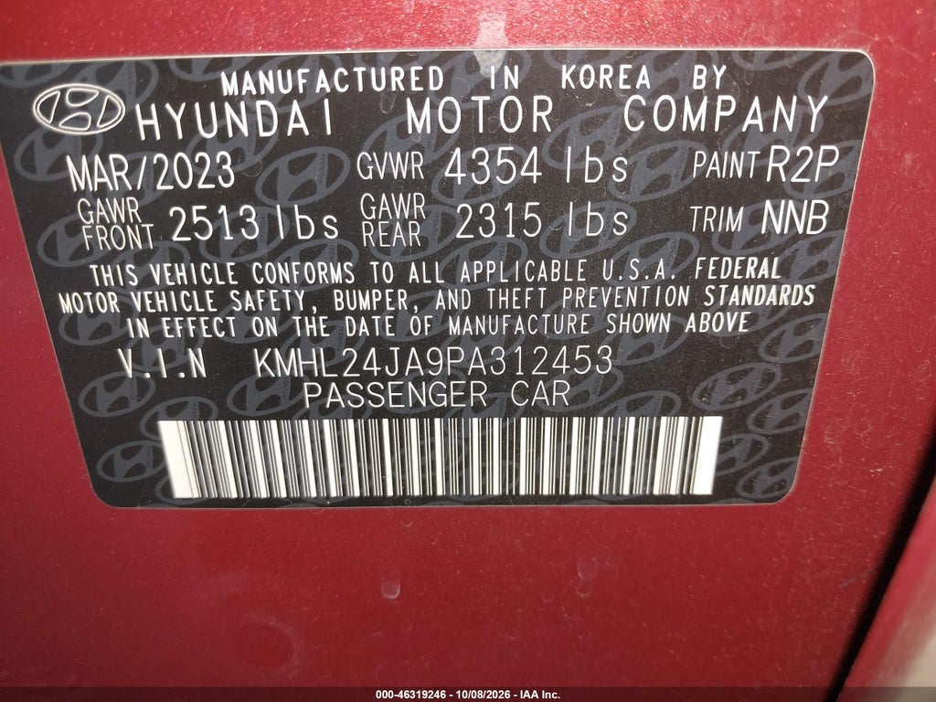 2023 Hyundai Sonata SE photo 9