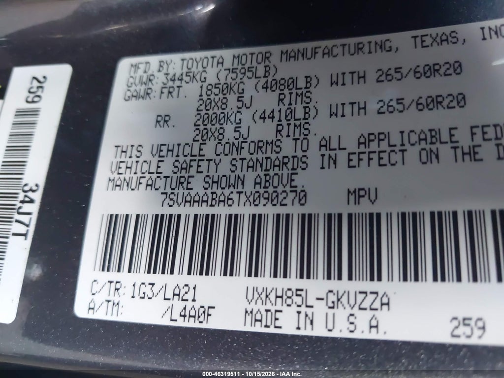 2026 Toyota Sequoia Platinum photo 9