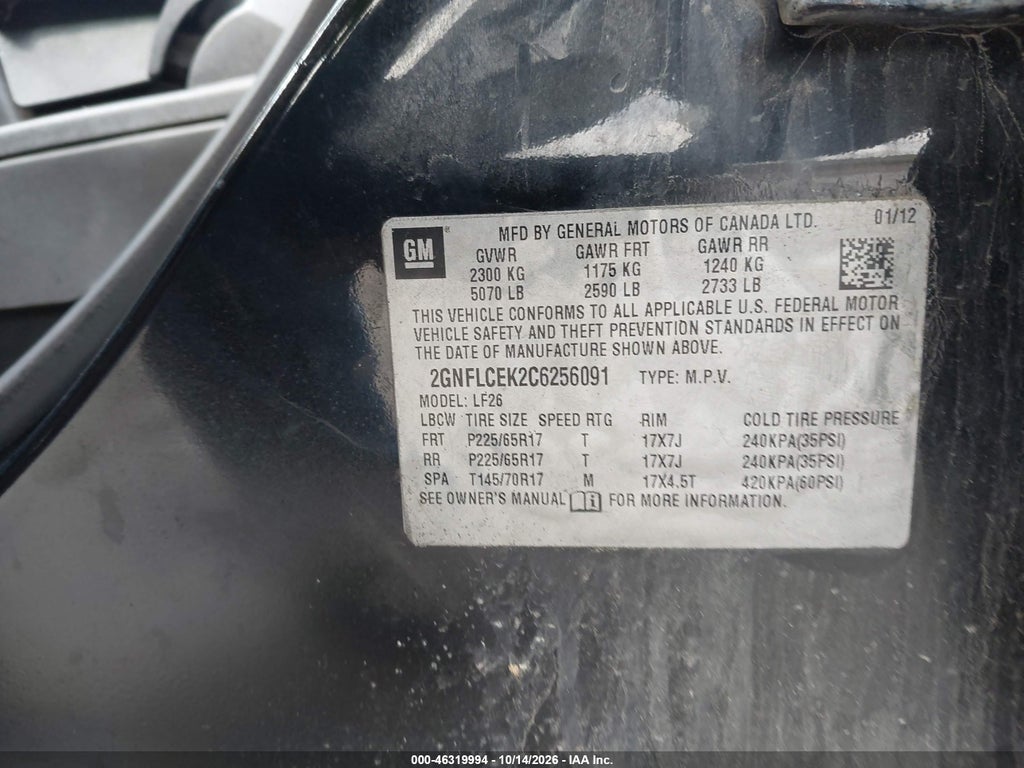 2012 Chevrolet Equinox LS photo 9