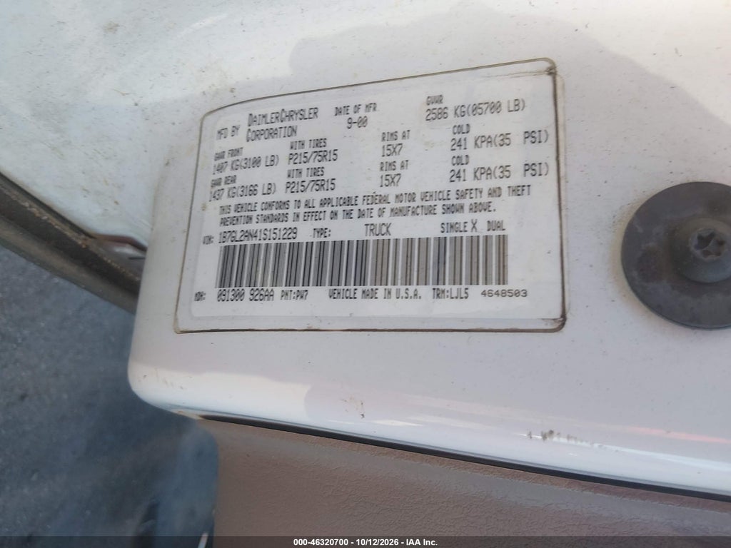 2001 Dodge Dakota SLT/Sport photo 9
