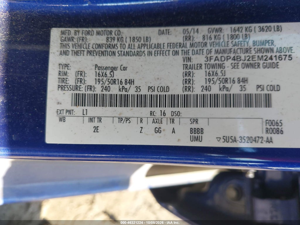 2014 Ford Fiesta SE photo 9