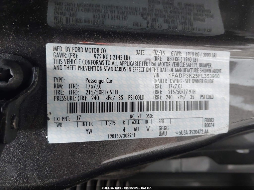 2015 Ford Focus SE photo 9