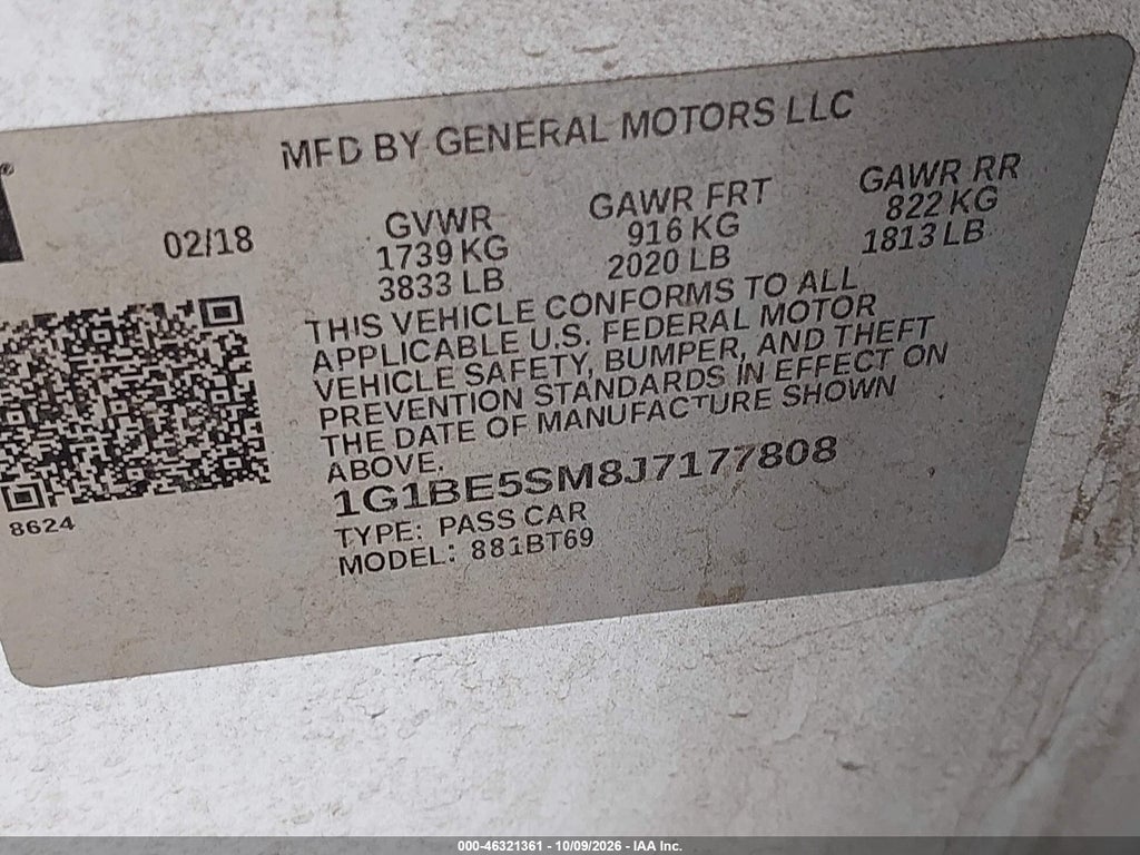 2018 Chevrolet Cruze LT Auto photo 9