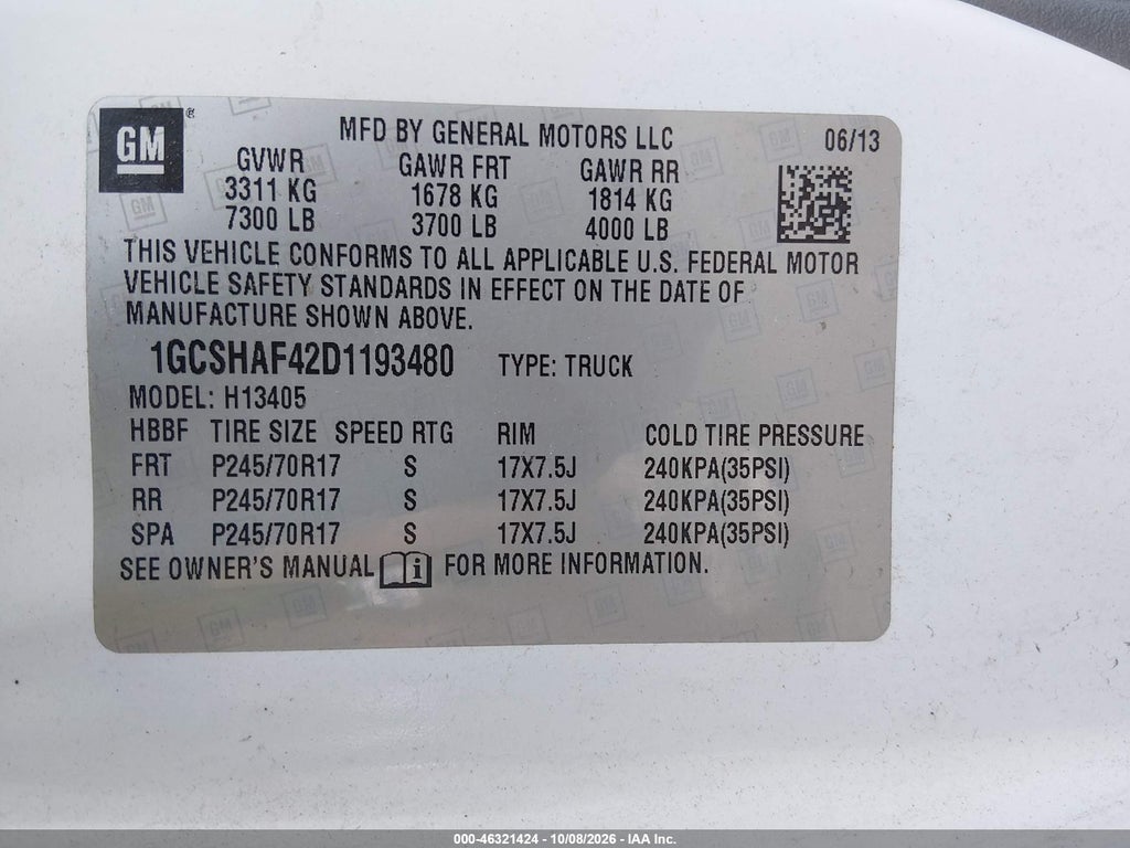 2013 Chevrolet Express 1500 Work Van photo 9