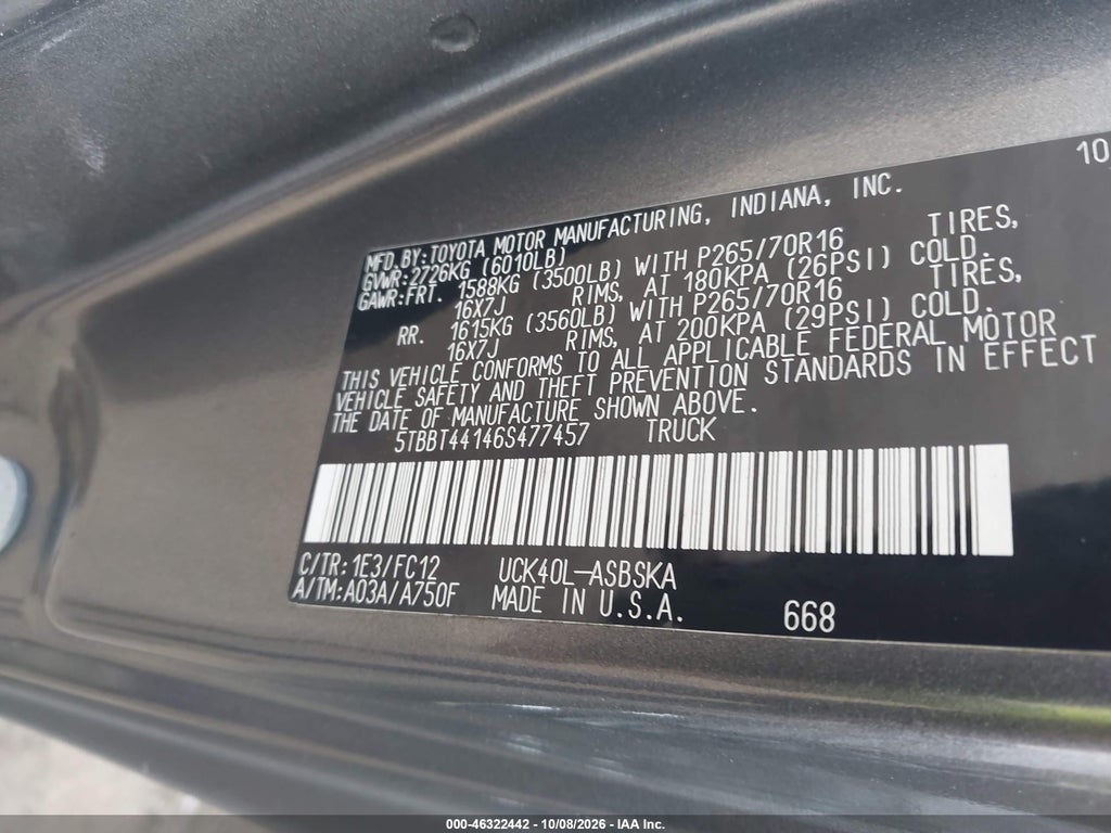2006 Toyota Tundra SR5 V8 photo 9