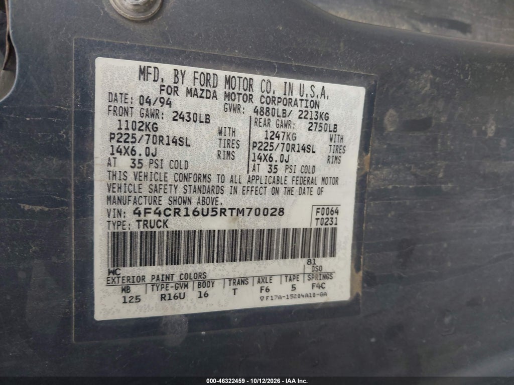 1994 Mazda B3000 Cab Plus photo 9
