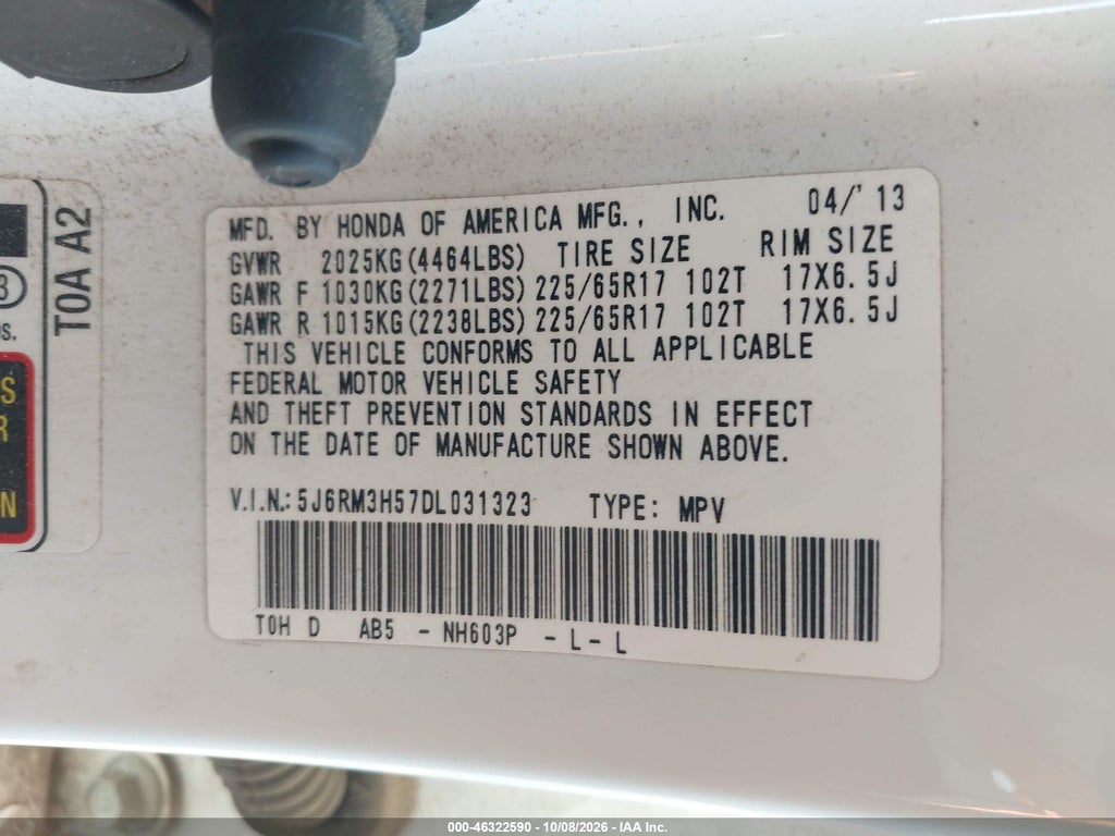 2013 Honda CR-V EX photo 9