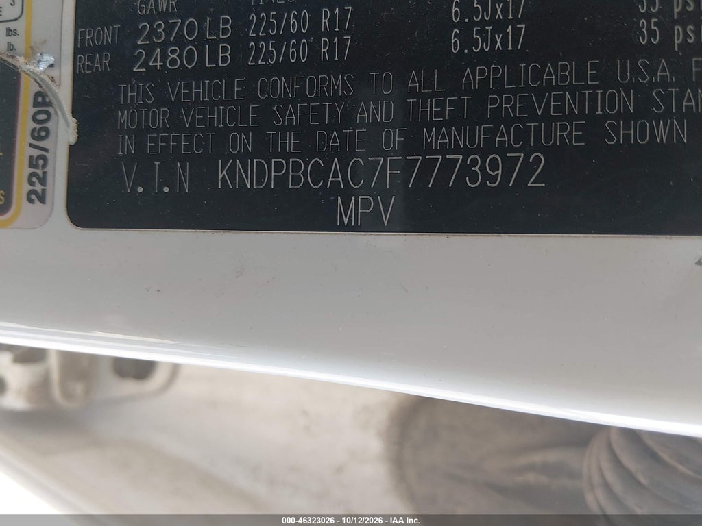 2015 Kia Sportage LX photo 9