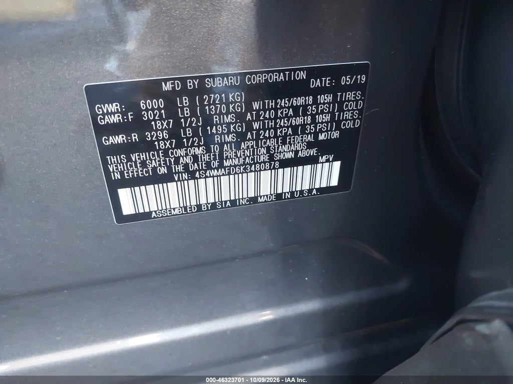 2019 Subaru Ascent Premium photo 9