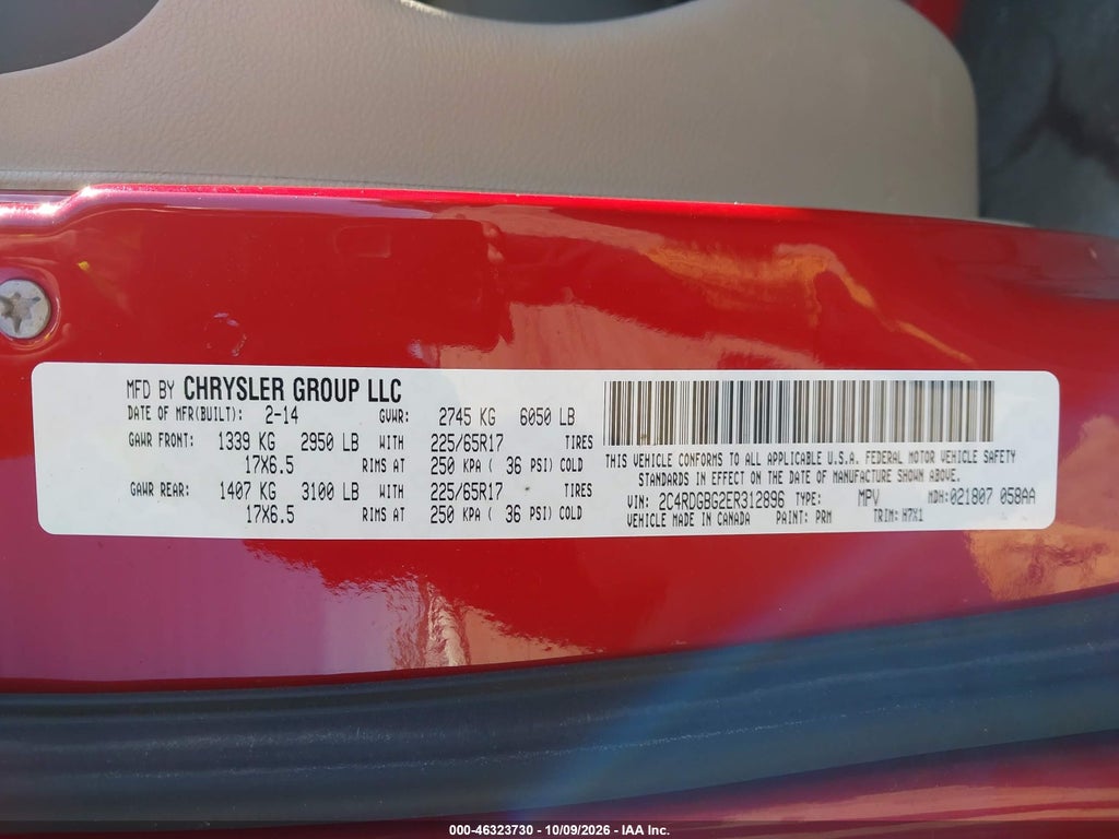 2014 Dodge Grand Caravan SE photo 9