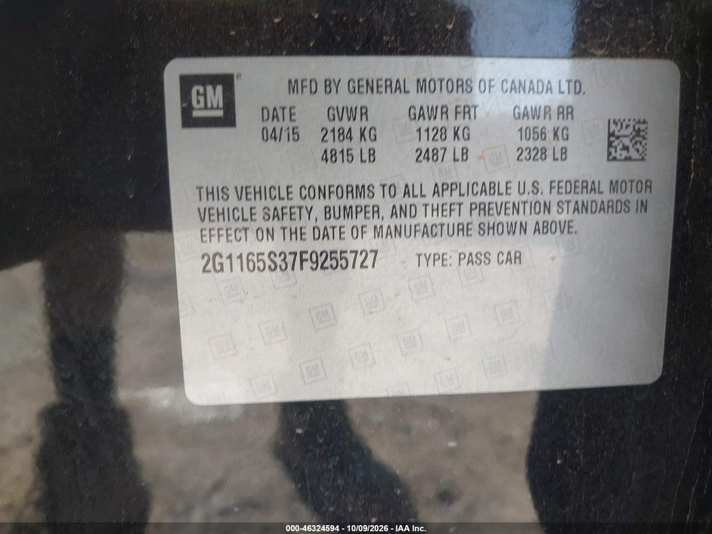 2015 Chevrolet Impala 2LZ photo 9