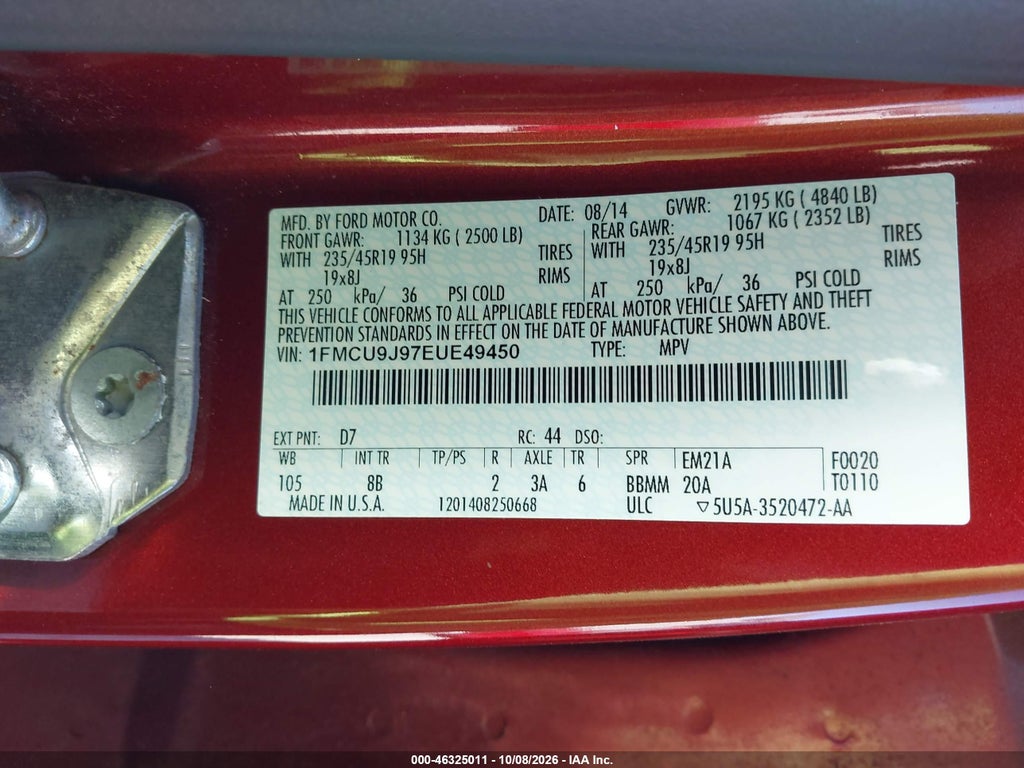 2014 Ford Escape Titanium photo 9