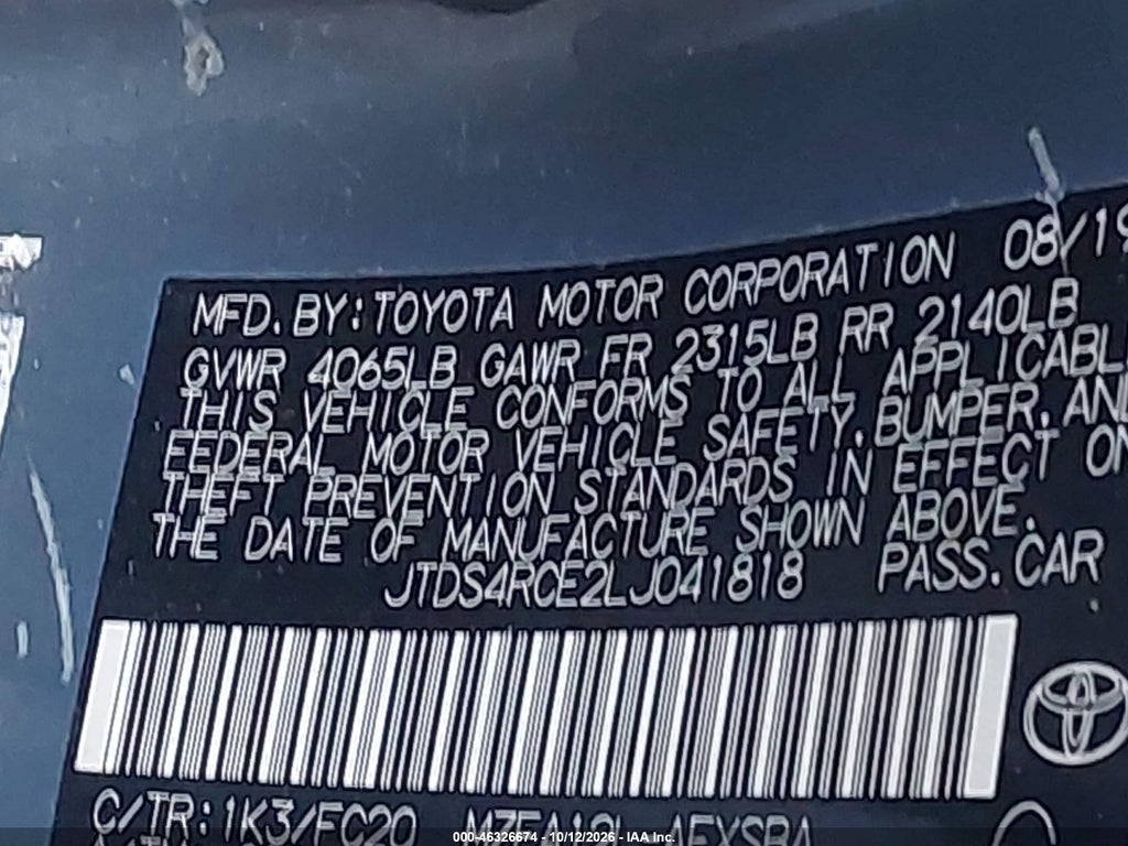 2020 Toyota Corolla SE photo 9