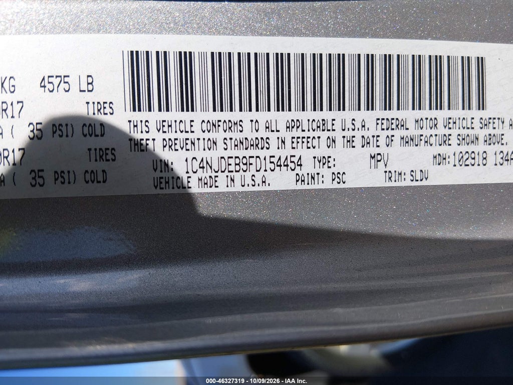 2015 Jeep Compass High Altitude Edition photo 9