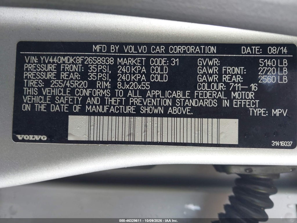 2015 Volvo XC60 T5 Premier photo 9
